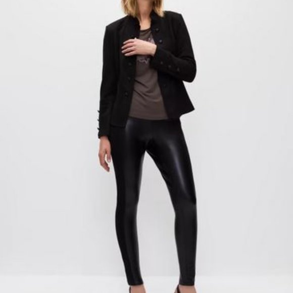 MELANIE LYNE: Suede Look - Structured Button Detail Jacket - black - Picture 3 of 10